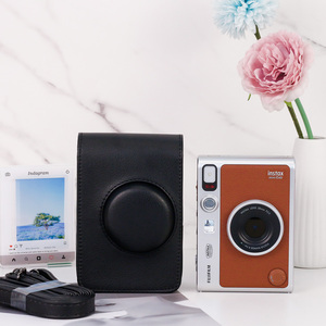 <span class=keywords><strong>Mini</strong></span> pour <span class=keywords><strong>Instax</strong></span> <span class=keywords><strong>Mini</strong></span> <span class=keywords><strong>EVO</strong></span> + étui de protection à bandoulière Vintage Simple en cuir PU avec broderie autocollant serviette sacs pour appareil photo - Product Image 4