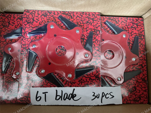 Cuchillas de repuesto 6T para desbrozadora de jardín, cortacésped, soporte OEM personalizado - Product Image 5