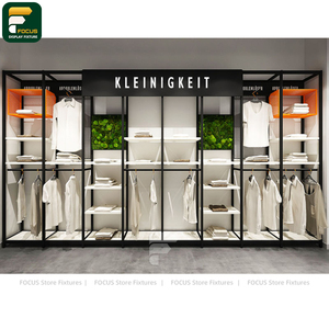 Moderno Exhibidor de Moda para Tiendas, Armario Colgante de Pared Completa para Ropa, Estante de Cristal, Zona de Presentación de Marca - Product Image 6