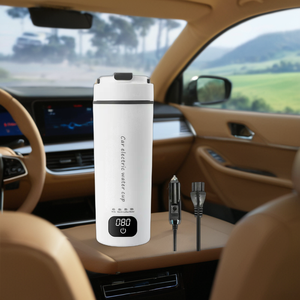 Portable 12V/24V <b>Mini</b> Water Boiler <b>Bottle</b> Fast Heating Cup With Temperature Control for Travel Household Use Cordless Car Kettle - Product Image 1