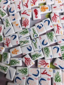 Fichas de Mahjong Americanas de Acrílico Azul Océano, Modernas y de Lujo, 160 Unidades en Stock, Envío en 24H, Duraderas, Ecológicas y Portátiles - Product Image 3