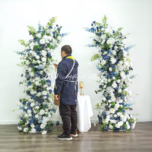 ซุ้มดอกไม้ทำจากผ้าไหมเทียมซุ้มดอกไม้งานแต่งงานแบบแปลกๆ - Product Image 6