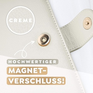Porte-passeport <span class=keywords><strong>de</strong></span> maternité en cuir PU personnalisé Beige <span class=keywords><strong>à</strong></span> la mode pour toute la famille avec fermeture magnétique - Product Image 4