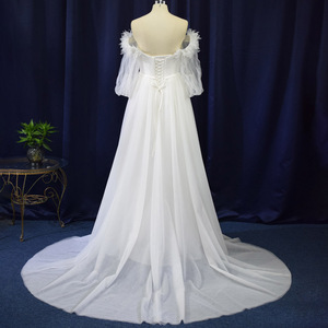 Jancember LSFL06 Beach Flare Sleeve A-<b>line</b> <b>Wedding</b> Bridal Gowns <b>Dresses</b> - Product Image 5