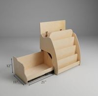 Étagère à livres Montessori en bois à quatre niveaux, écologique, avec tiroir dissimulé pour enfants et tout-petits, étagère à livres orientée vers l'avant