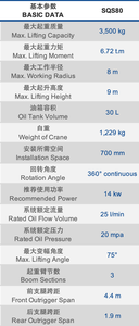 משאית מיני מנוף הידראולי עגור עם משאית 3.5 טון רכוב - Product Image 6
