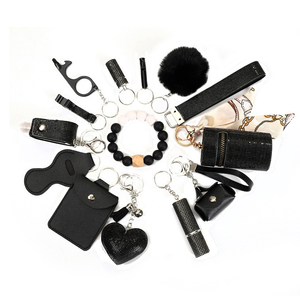 Ensemble de porte-clés de sécurité scintillants pour femmes et filles, porte-clés multifonctionnel de <span class=keywords><strong>défense</strong></span> personnelle, <span class=keywords><strong>kit</strong></span> de 14 pièces - Product Image 5