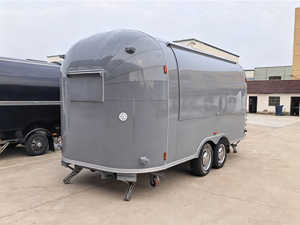 รถขายอาหารเคลื่อนที่อเนกประสงค์ สแตนเลส อลูมิเนียม พร้อมเตาในตัว สำหรับขายอาหารว่าง ฮอทดอก ใช้ในเชิงพาณิชย์ - Product Image 2