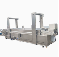 Nouvelle ligne de production entièrement automatique pour la friture d'anneaux d'oignon, grande friteuse à température constante pour poisson queue de cheval