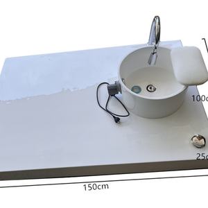 Bain de pieds pour pédicure, équipement de salon populaire, bain de pieds en porcelaine blanche avec plateforme pour les soins de beauté à domicile - Product Image 6