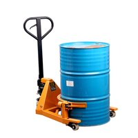 Nouveau type de chariot manuel hydraulique pour fûts d'huile en acier, véhicule de manutention rapide et pratique pour entrepôt