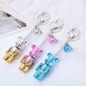 New Glossy Backpack Keyring Charm 3D Cute Violent Bear Keychain - Product Image 1