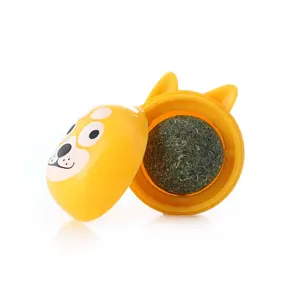 Hot Cat Products 360 Degree Rotatable Replaceable Safe Natural Herbs Cat Toy Catnip Ball