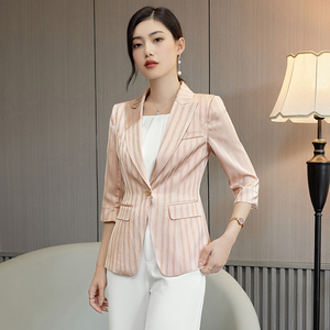 Frauen formelle Büroarbeit Anzug Set Business Sales Event Jacke Hosen Frauen Büro & Arbeit Anzüge & <span class=keywords><strong>Blazer</strong></span> - Product Image 2
