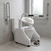 Chaise de toilette multifonctionnelle UKOM, siège de toilette portable, aide à la mobilité pour personnes âgées, handicapées, soins à domicile