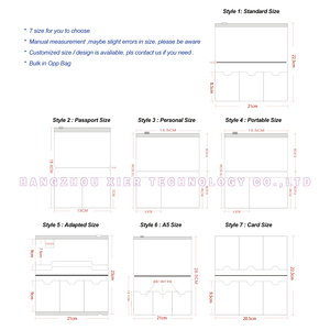 TN du lịch PVC Dây Kéo Túi/Thẻ Túi Pouch, Frosted PVC thẻ Túi/cá nhân kích thước tập tin tổ chức, nhựa Túi hộ chiếu - Product Image 2