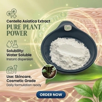 Extrait de plante de Centella Asiatica en poudre, qualité cosmétique, Madecassoside, Gotu Kola, Asiaticoside, pour sérum et masque de soin de la peau