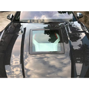 Capó de motor de fibra de carbono negro 2016-2024, nuevo, ajuste universal, capó de fibra de carbono para Audi A5 - Product Image 3