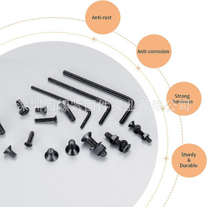 M3 M4 M5 Hexagon Flat Head Screw Set 600Pcs With Nuts Washers And Allen Keys For DIY Repair - Product Image 2