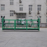 Plataforma Suspendida ZLP800, Andamio Colgante Eléctrico, Plataforma Colgante de Acero Pintado de 2x1.8kW