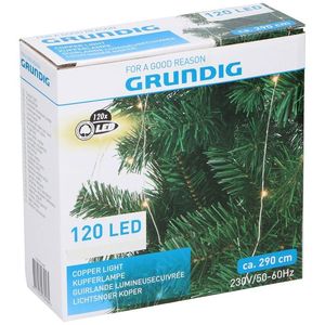 Luces de Navidad Grundig 120 LED 290cm Blanco Cálido 230V IP20 - Product Image 1