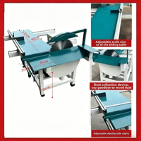 Scie circulaire électrique domestique pour la découpe du bois, scie à table coulissante horizontale, moteur central 380V/220V 3kW, coupe 300mm