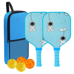 <b>Children's</b> Pickleball Set With Blue <b>Backpack</b> 2 Paddles 4 Balls Anti Slip Handle For Kids Outdoor Play - Product Image 4