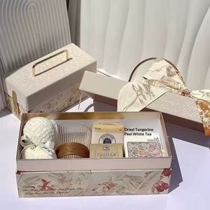 Nueva <span class=keywords><strong>Caja</strong></span> de Regalo Portátil Rectangular de Metal con Diseño de Terciopelo Gris Francés, <span class=keywords><strong>Caja</strong></span> de Regalo para Dulces al por Mayor - Product Image 3