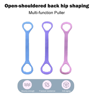 Nuova fascia elastica elastica portatile a forma di 8 fascia di resistenza utilizzata <span class=keywords><strong>per</strong></span> la schiena della spalla del braccio e l'allungamento delle gambe - Product Image 4