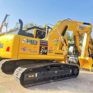 Excavadora de cadenas KOMATSU PC210lc usada de buena calidad, 21 toneladas de peso operativo, para trabajos de construcción - Product Image 2