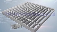 Plateforme de circulation industrielle en acier soudé à finition personnalisée, grillage dentelé galvanisé robuste pour atelier, fabriqué en Chine