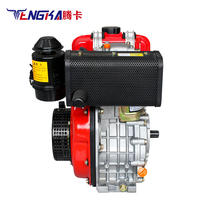 Moteur diesel Tengka 178F 5HP 4 temps refroidi par air, démarrage électrique, pompe à eau, générateur, bateau agricole, moteur Euro 3