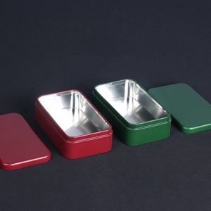 20 Gam Trà Bao Bì Hình Chữ Nhật Mini Vàng/Trắng/Đen Đầy Màu Sắc Du Lịch Kim Loại Tin Cho Trà - Product Image 3