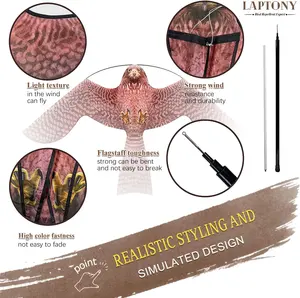 야외 농장을위한 전문 제조업체 조류 구충제 해충 방제 리 펠러 호크 이글 연 새 겁나는 연