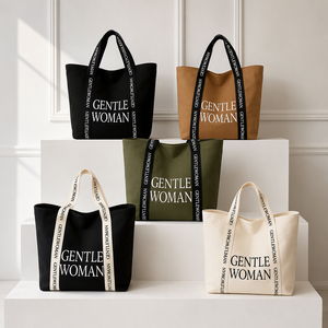 <span class=keywords><strong>Sac</strong></span> fourre-tout personnalisé de haute qualité <span class=keywords><strong>avec</strong></span> logo imprimé sur la sangle, <span class=keywords><strong>en</strong></span> toile de coton épaisse de 12 oz, pour le sport et le style de vie actif - Product Image 3