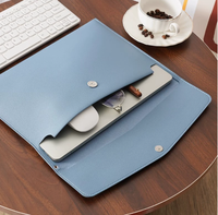 Porte-documents A4 en cuir PU avec logo personnalisé, fermeture à bouton-pression, classeur imperméable, organiseur pour le bureau, les affaires et l'école