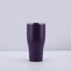 30oz Curve Tumbler Stainless Steel <b>Double</b> <b>Wall</b> Vacuum Insulated Thermal Mug with Detachable Lid Custom Logo - Product Image 2