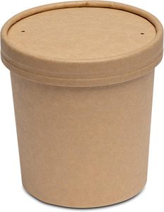 Bol jetable en papier kraft micro-ondable pour salade et repas, contenant en gros pour riz et soupe, bol blanc gaufré pour pain et bonbons - Product Image 2