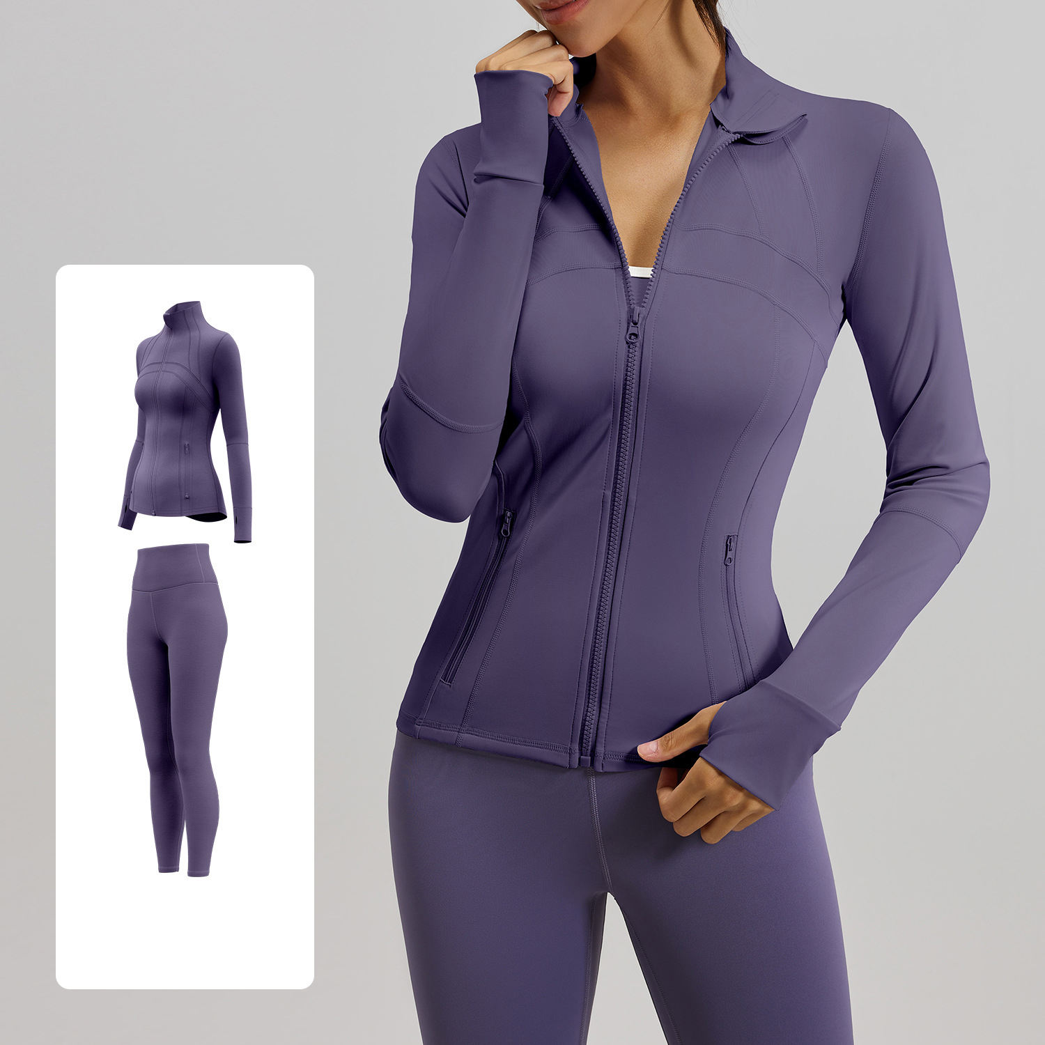 Aubergine Purple+Aubergine Purple