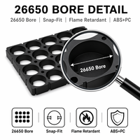 Support de batterie 26650 personnalisé en plastique ignifuge 5P8S, accessoires de fixation pour pack de batteries 26650 OEM