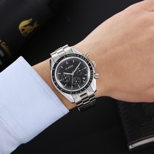 PLADEN Nouvelle Arrivée Montre de Luxe pour Hommes, Montre-Bracelet à Quartz Chronographe en Acier Inoxydable, Tendance, Affaires, Sport, Étanche - Product Image 3