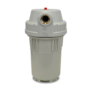 Botella de Prefiltro de 10 Pulgadas con Conector de Cobre, Alto Caudal, Material PP Gris - Product Image 1
