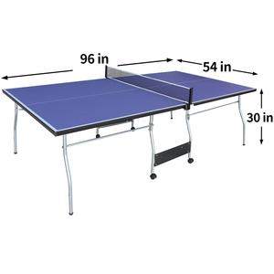 Portable Foldable 8ft <b>Table</b> <b>Tennis</b> Set Indoor Net - Product Image 3