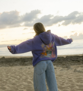 Sweat-shirts à capuche pour femmes, grammage lourd 450-480 g/m², personnalisables, coupe oversize, avec logo brodé et motif alphabet, en coton, anti-rétrécissement - Product Image 2