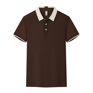 T-shirt da uomo con logo personalizzato a collo alto t-shirt in <span class=keywords><strong>cotone</strong></span> con stampa rapida e asciutta, maglietta da donna - Product Image 4