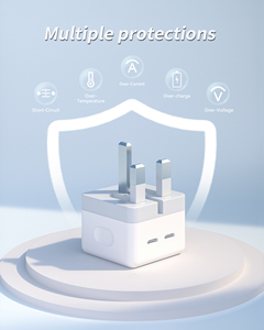 Bộ sạc USB C 20W với đầu cắm UK, cáp sạc nhanh dành cho <span class=keywords><strong>iPhone</strong></span> và các thiết bị Apple, chức năng chống cháy PD - Product Image 3