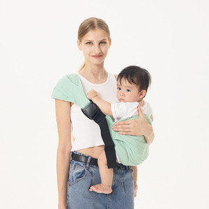 Ergonomic Polyester vai Sling tàu sân bay cho trẻ 0-6 tháng được thiết kế thời trang du lịch thân thiện 15kg tải bé tàu sân bay - Product Image 1