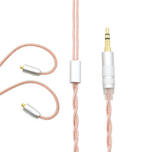 สายหูฟังทองแดงคริสตัลเดี่ยว 2P 0.78 MMCX สำหรับหูฟัง TFZ QDC UE IEM - Product Image 5