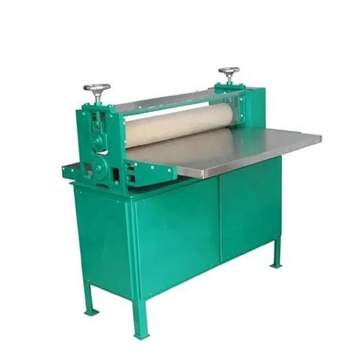 Máquina de processamento de papel para rolo de borracha elétrica semiautomática, máquina de aplainamento de folhas de papel