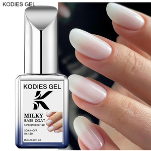 Esmalte de <span class=keywords><strong>Uñas</strong></span> en Gel <span class=keywords><strong>con</strong></span> Base de Goma Blanca Lechosa, Fortalecedor de <span class=keywords><strong>Uñas</strong></span>, Larga Duración, Removible, Soporte para Manicura, Etiqueta <span class=keywords><strong>con</strong></span> Logotipo Personalizado, Color Base - Product Image 2